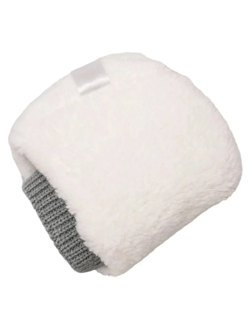 Thick Grey pom pom boys hat